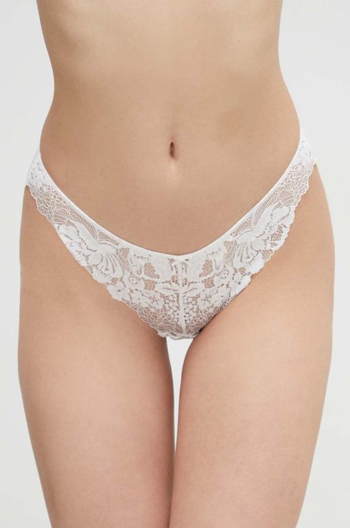 women'secret chiloti FEMININE LACE culoarea alb