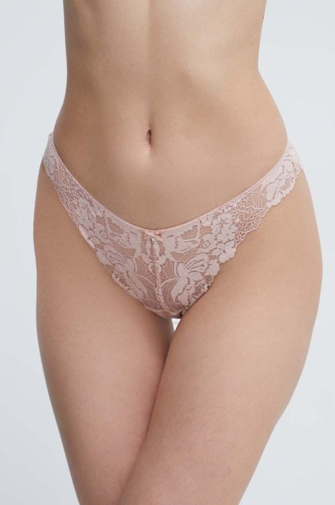 women'secret chiloti FEMININE LACE culoarea roz