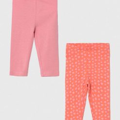 zippy leggins bebe 2-pack culoarea portocaliu