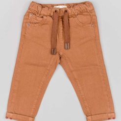 zippy pantaloni bebe culoarea maro