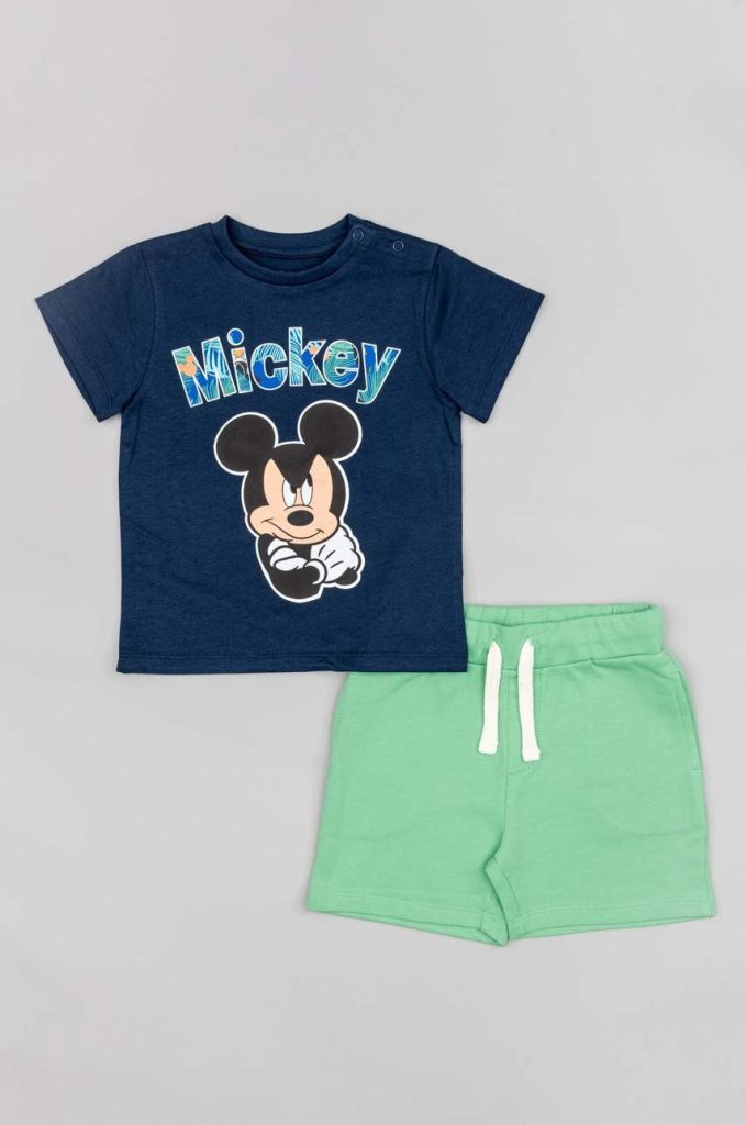 zippy set de bumbac pentru copii x Disney culoarea albastru marin-Îmbrăcăminte