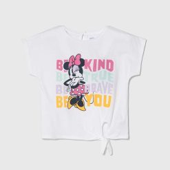 zippy tricou de bumbac pentru copii x Disney culoarea alb-Îmbrăcăminte