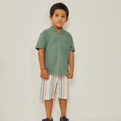 zippy tricou polo copii culoarea verde