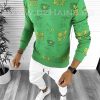 Bluza barbati verde slim fit K208 33-4-Bluze barbati