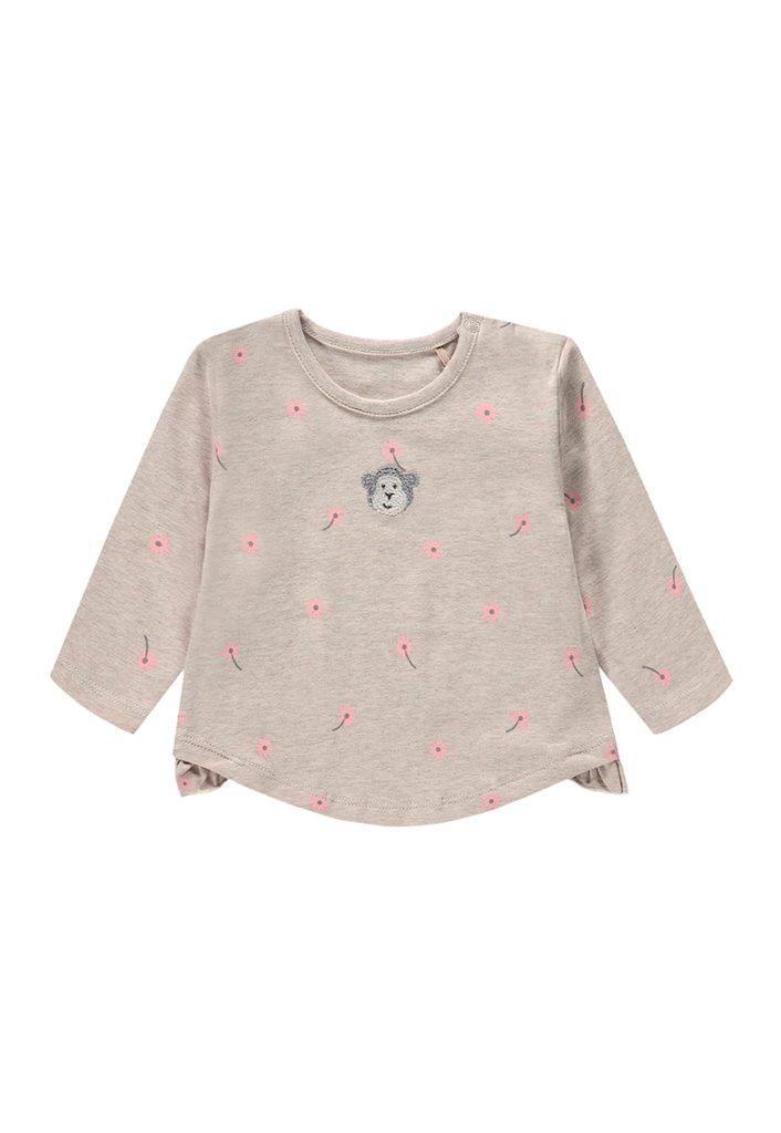 Bluza din amestec de bumbac organic cu model-FETE-IMBRACAMINTE/Bluze