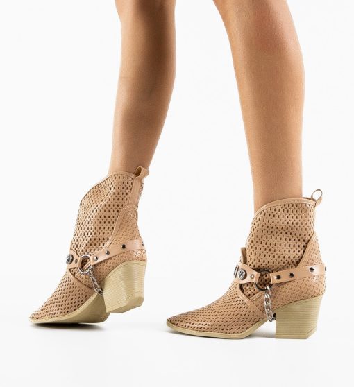 Botine Nelmo Nude-Botine-Botine