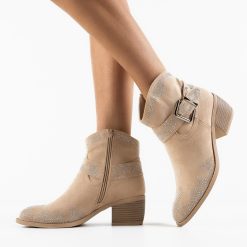 Botine dama Adams Bej-Botine-Botine