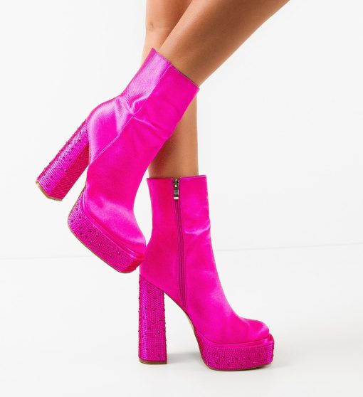 Botine dama Afolayan Fuchsia-Botine-Botine