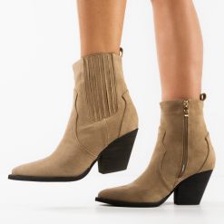 Botine dama Artegon Khaki-Botine-Botine