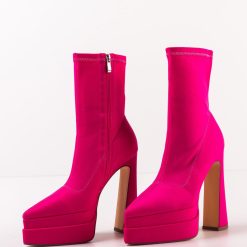 Botine dama Bhumi Fuchsia-Botine-Botine