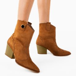 Botine dama Dalay Camel 3-Botine-Botine