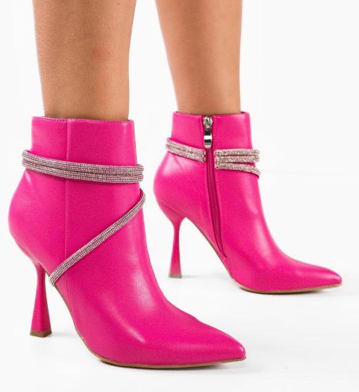 Botine dama Dixon Fuchsia-Botine-Botine