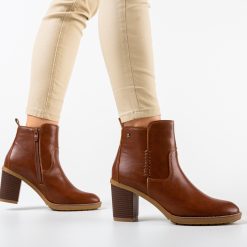 Botine dama Dogan Camel-Botine-Botine