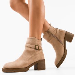 Botine dama Faha Khaki-Botine-Botine