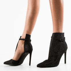 Botine dama Fleur Negre-Botine-Botine