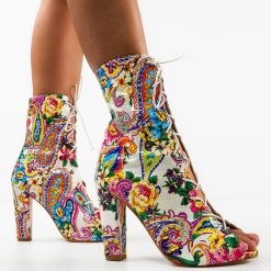 Botine dama Flowerga Albi-Botine-Botine