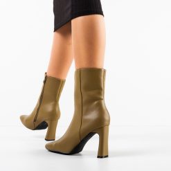 Botine dama Fraz Khaki-Botine-Botine