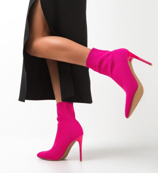 Botine dama Gluty Fuchsia-Botine-Botine