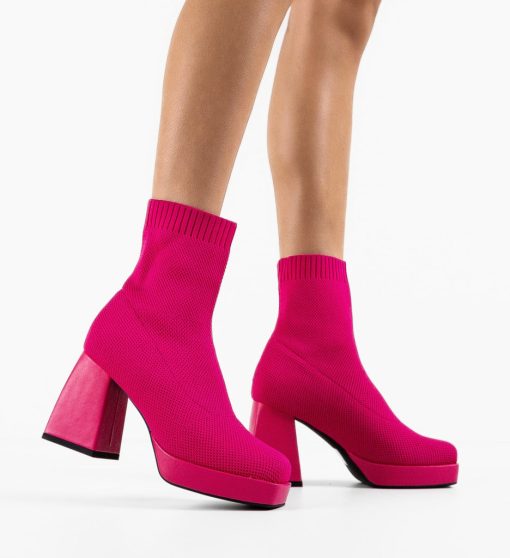 Botine dama Julie Fuchsia-Botine-Botine