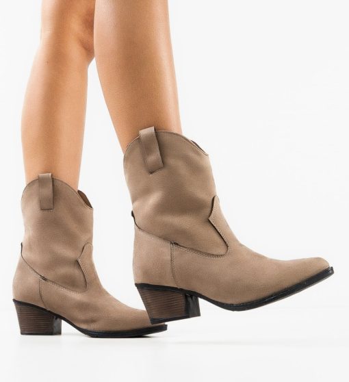 Botine dama Keraby Khaki-Botine-Botine