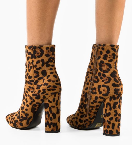 Botine dama Leo Animal Print-Botine-Botine