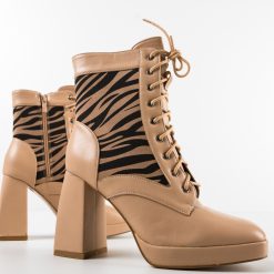 Botine dama Lokan Bej-Botine-Botine