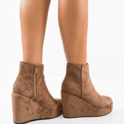 Botine dama Malone Khaki-Botine-Botine