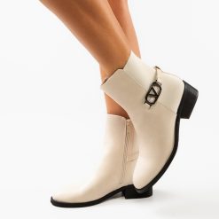 Botine dama Math Bej-Botine-Botine