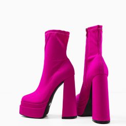 Botine dama Platona Fuchsia-Botine-Botine