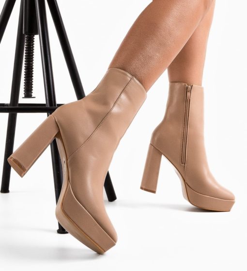 Botine dama Rabia Nude-Botine-Botine