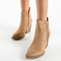 Botine dama Thondup Camel-Botine-Botine