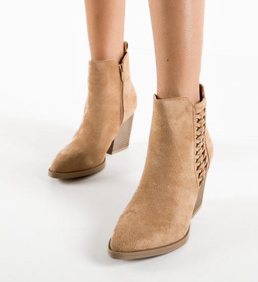 Botine dama Thondup Camel-Botine-Botine