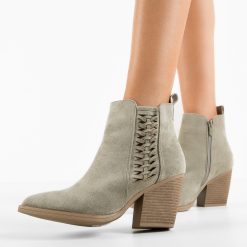 Botine dama Thondup Khaki-Botine-Botine