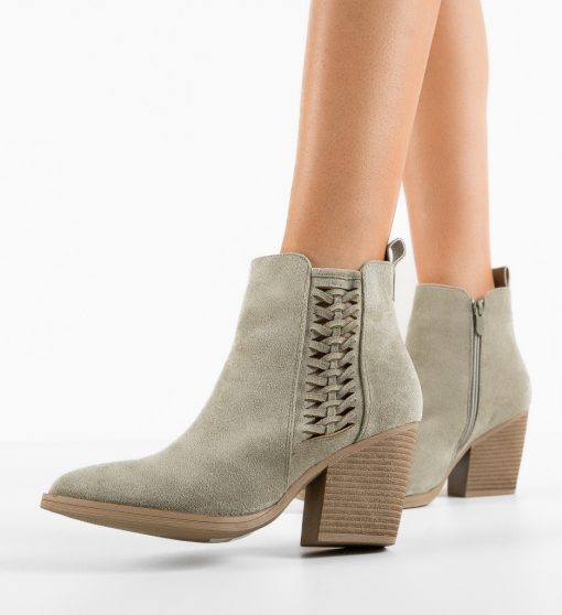 Botine dama Thondup Khaki-Botine-Botine