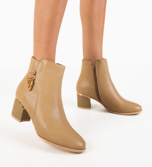 Botine dama Tovia Khaki-Botine-Botine