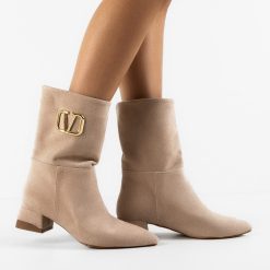 Botine dama Veldy Bej-Botine-Botine