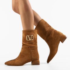 Botine dama Veldy Camel-Botine-Botine