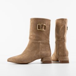 Botine dama Veldy Khaki-Botine-Botine