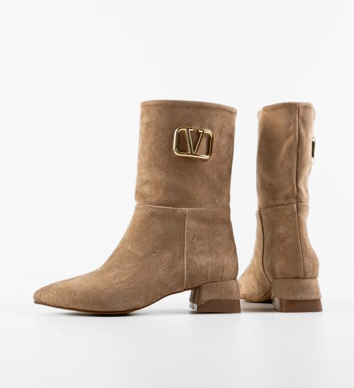 Botine dama Veldy Khaki-Botine-Botine