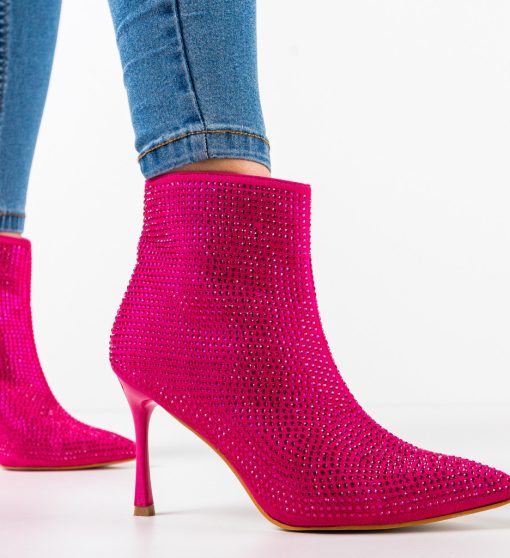 Botine dama Zayne Fuchsia-Botine-Botine