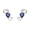 Cercei din argint Blue Love Crystal-Cercei >> Cercei din argint