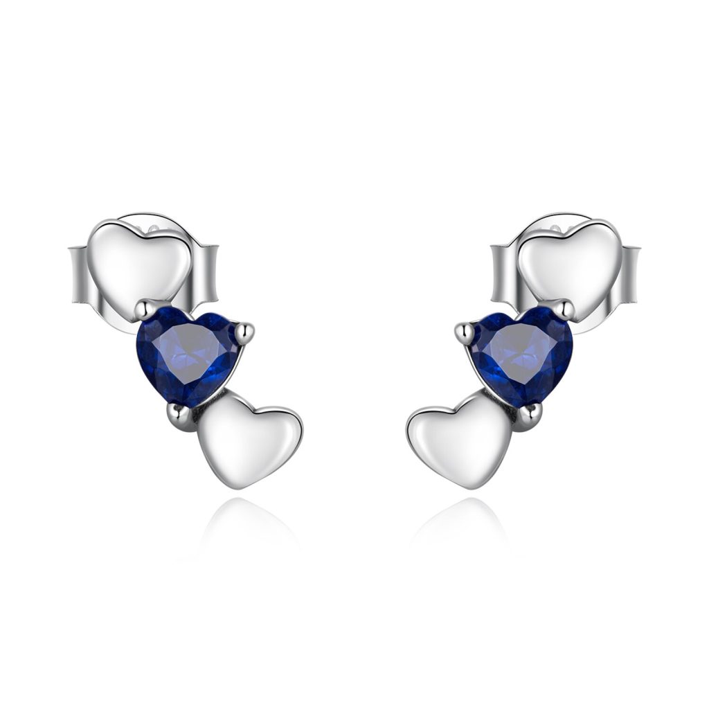 Cercei din argint Blue Love Crystal-Cercei >> Cercei din argint