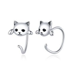 Cercei din argint Cats Cuffs-Cercei