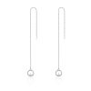 Cercei din argint Long Tassel Circle-Cercei >> Cercei din argint