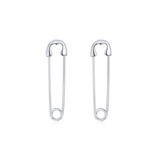 Cercei din argint Safety Pin-Cercei