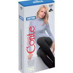 Ciorapi bumbac grosi Conte Elegant Cotton Comfort 400 den-FEMEI