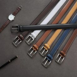 Curea pentru barbati C 167 piele naturala Maro 4