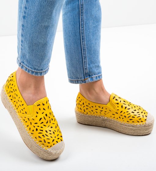 Espadrile Aroq Galbene-Casual-Casual