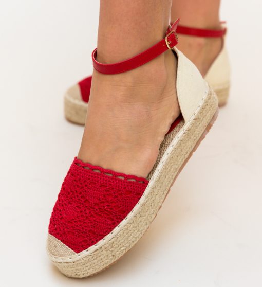 Espadrile Bonner Rosii-Casual-Espadrile dama