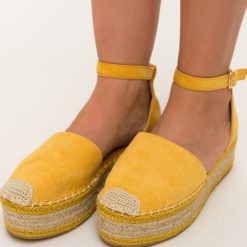 Espadrile Efan Galbene-Sandale-Sandale cu platforma